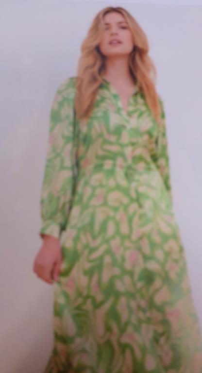 ESQUALO Green Patterned Dress